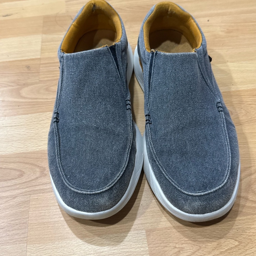 OrthoComfoot  Mens EU 45 US 11.5 Denim Blue Orthopedic Plantar Slip On Loafers